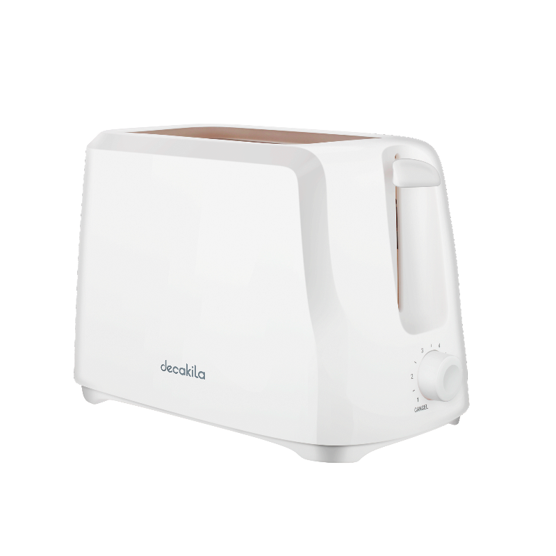 Decakila Toaster 2 Slice 700W Cord Storage Function 6-Setting Browning Control With Removable Crumbs Tray KETS001W