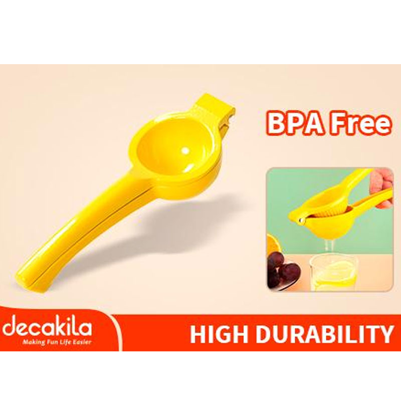 Decakila Lemon Press BPA Free 22x7 CM Lemon Squeezer Orange Juice Squeezer Manual Citrus Press KMTT069Y