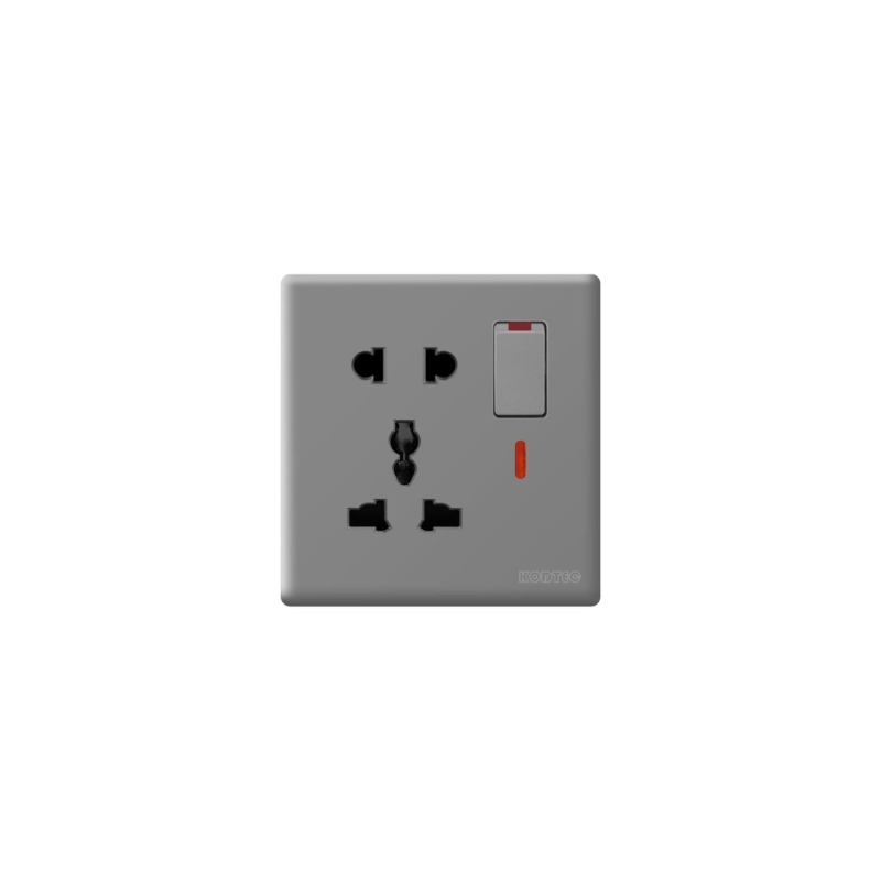 Kodtec Socket Single 5 Pin Mult Gray KT-95MT-SO