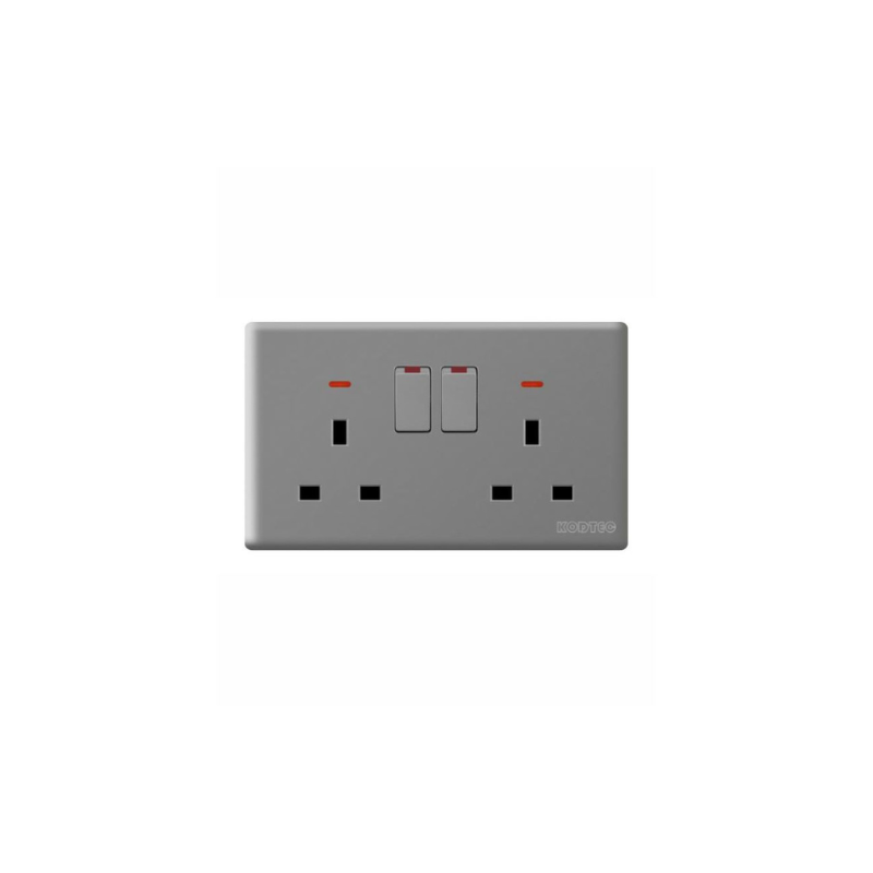 Kodtec Socket Double 6 Pin Gray KT-96BT-SO