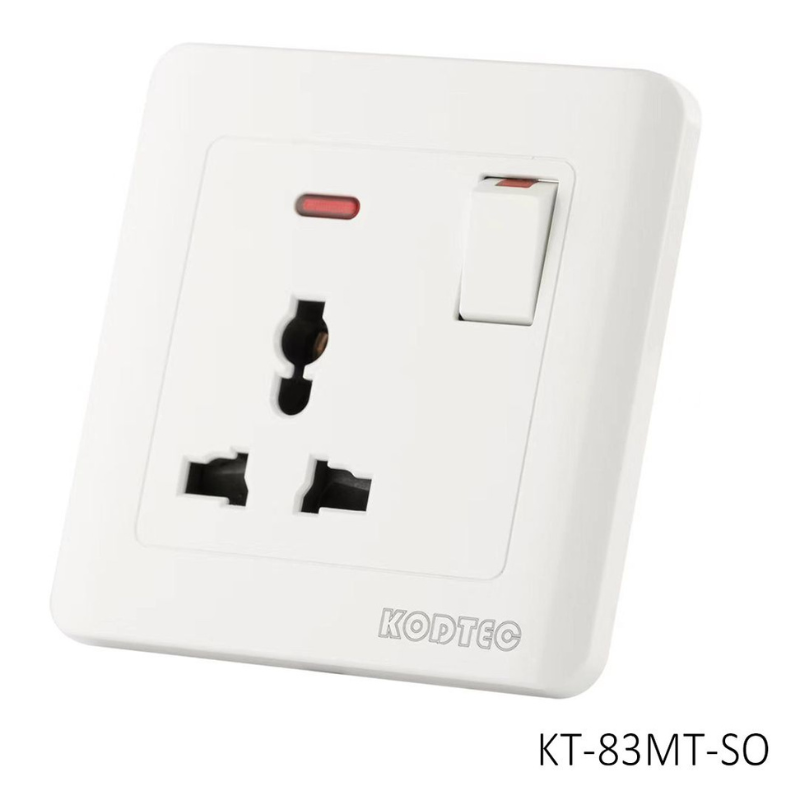 Kodtec Multi Socket Single 3 Pin KT-83MT-SO