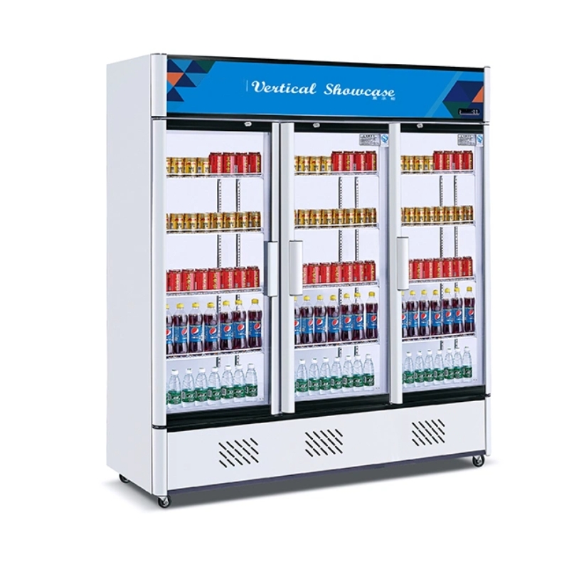 Commercial Beverage Cooler 1100L Three Door HG-1100AF