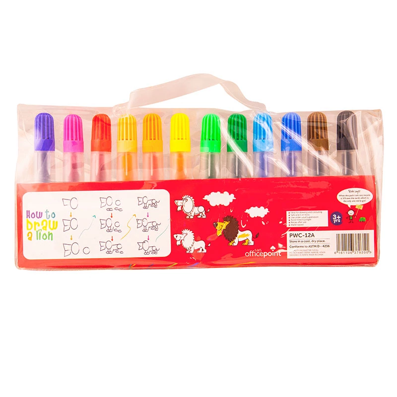 Veda Water Colour Markers 12 Colors PWC-12 Pack of 6