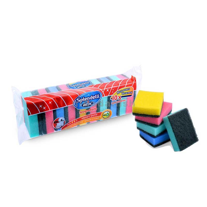 Arix Colorful Sponge Scourer 10pcs 1276 Pack of 5