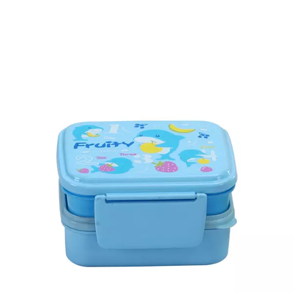 Lionstar Lunch Box Enzona Twin SB-34 Kids Meal Box Tiffin Box, Lunch Box Leak Proof Plastic Lunch Box BFA Fre