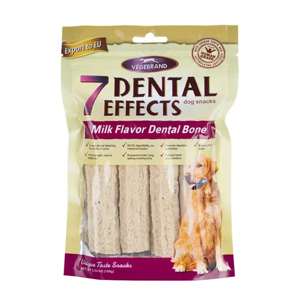 Vegebrand 7 Dental Bone Effects Dog Treats 100g