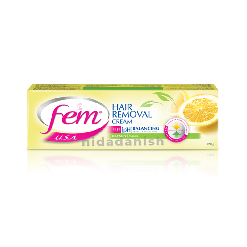 Dabur Fem Hair Removal Cream for All Types of Skin 120g Lemon (Pack of 6)