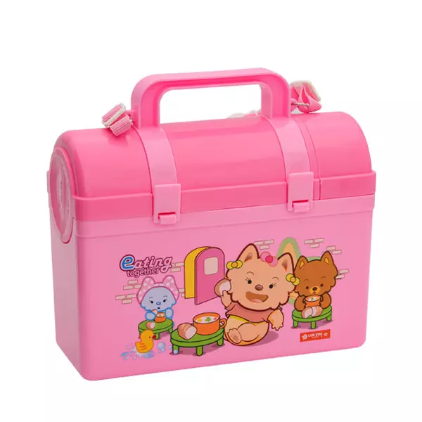 Lionstar Lunch Box Reno School Box SB-4 Kids Meal Box Tiffin Box, Leak Proof Plastic Lunch Box BFA Free