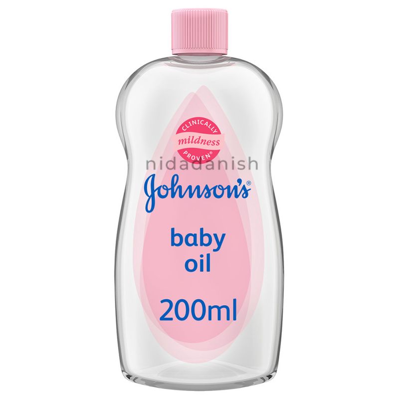 Johnsons Baby Oil, Moisturizes & Protects from Dryness, Gentle Formula, Dermatologist & Allergy Tested, Hypoallergenic, 200ml 2799