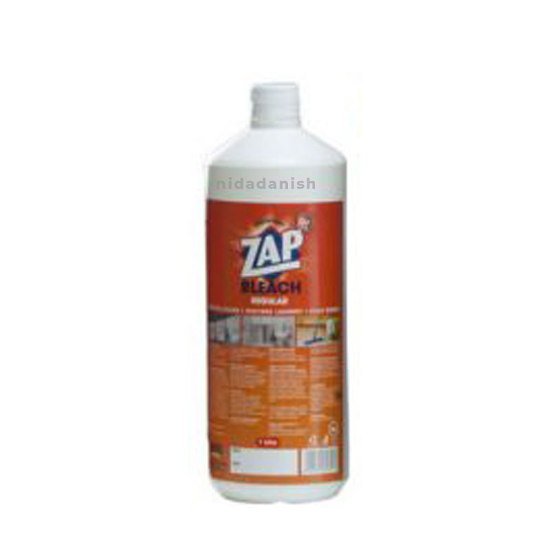 Zap Bleach for Laundry, Bathroom Fixtures, Kitchen & Floor Tiles Regular 1L