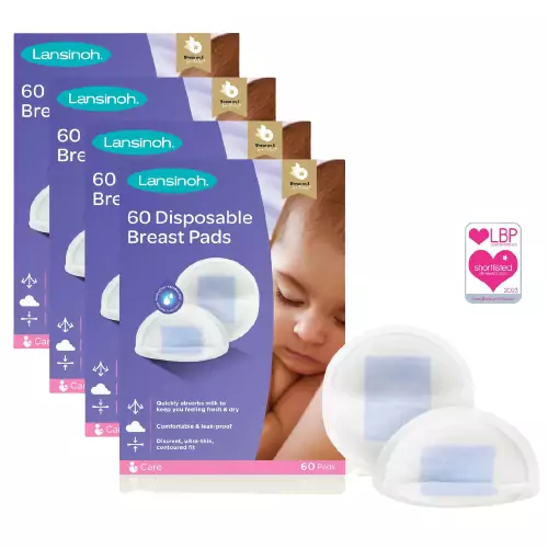 Lansinoh Disposable Nursing Breast Pads Pack of 60