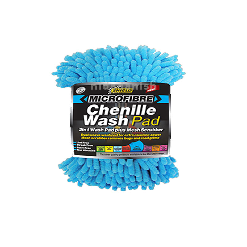 Shield-Auto Microfibre 2 In 1 Chenille Wash Pad SH387