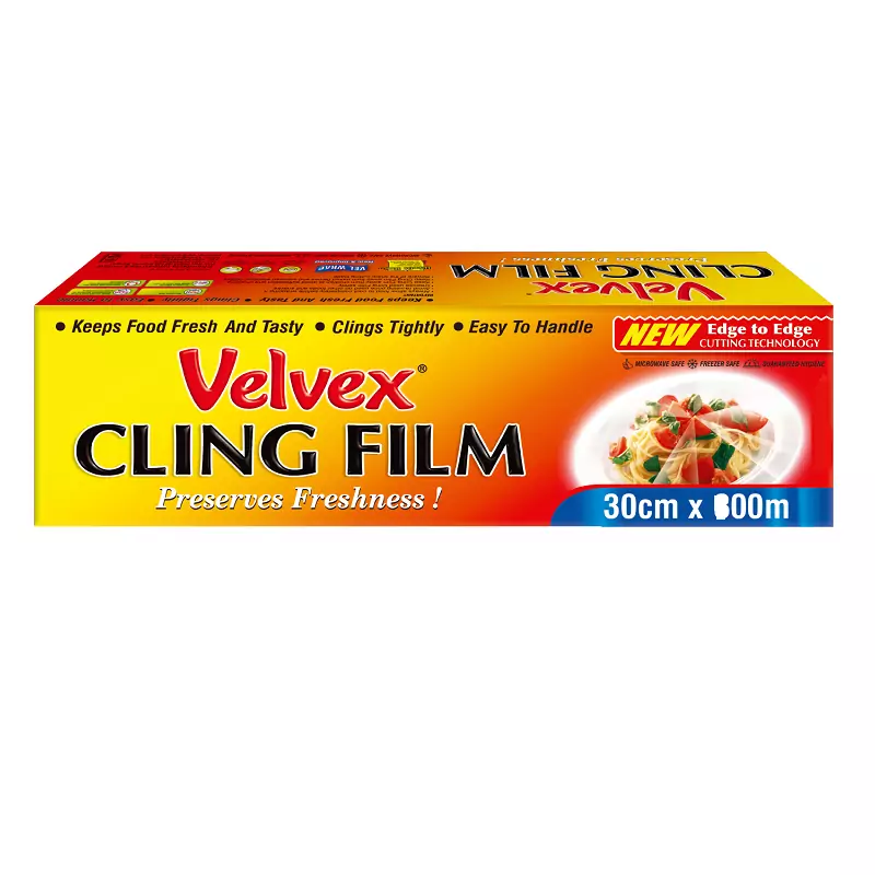 Velvex Cling Film 30cm by 100m Single Roll