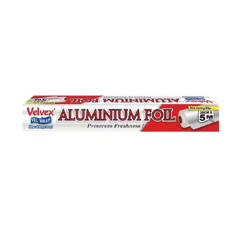 Velvex Aluminium Catering Foil 30cm x 5m Pack of 36