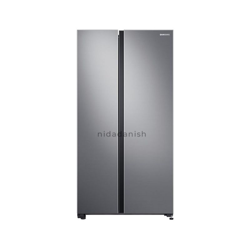 Samsung Refrigerator 647L Side By Side, Power Cool/Freeze SpaceMax™, Ice Maker, Deodorizer Silver RS62R5001M9/UT