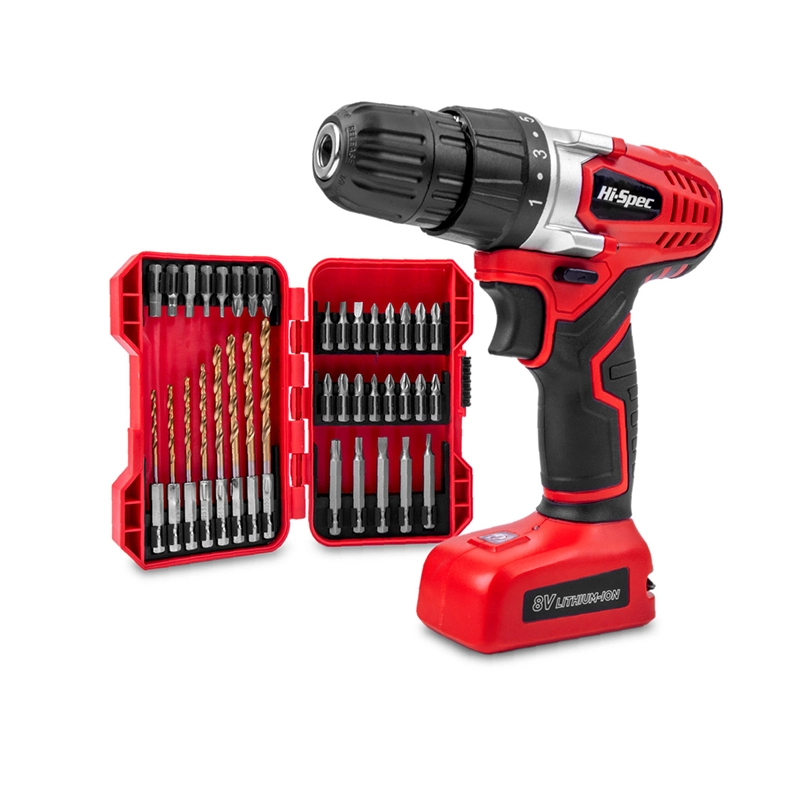 Hi-Spec Drill Cordless 8V Drill Bit 38Pcs