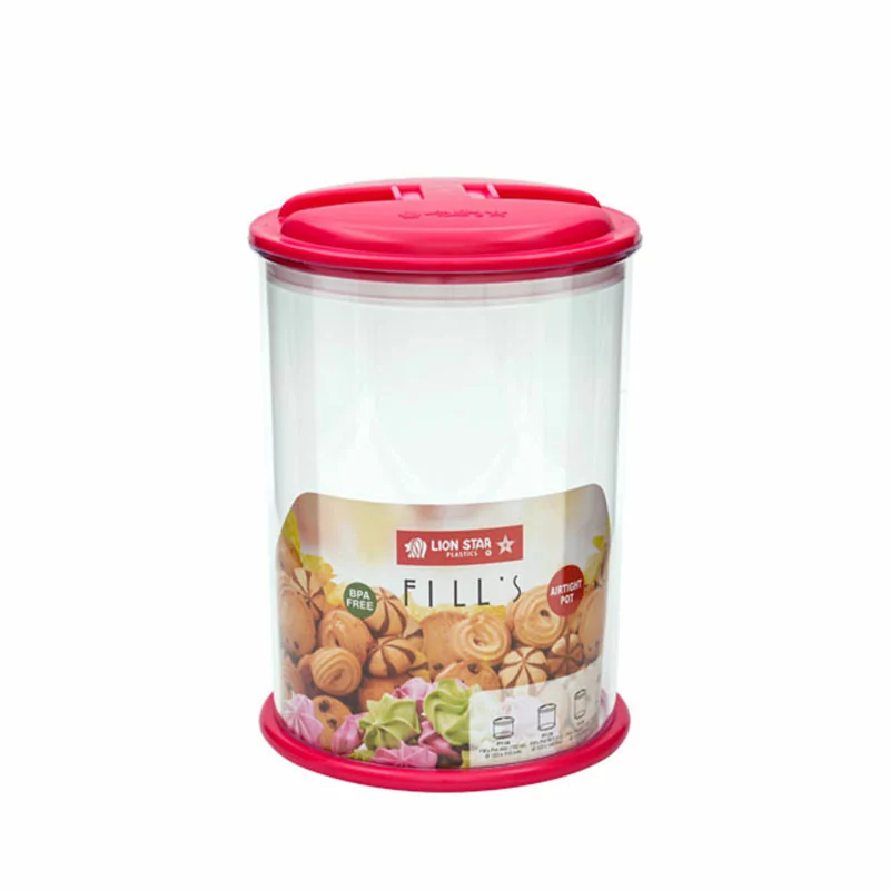 Lionstar Storage Plastic Jar 2750ML Fill's Pot 902 PT-39 Air Tight Container & Storage Space Saving Box BPA Free