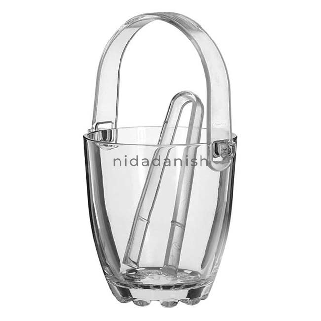 Pasabahce Ice Bucket Sylvana + Tong 53628