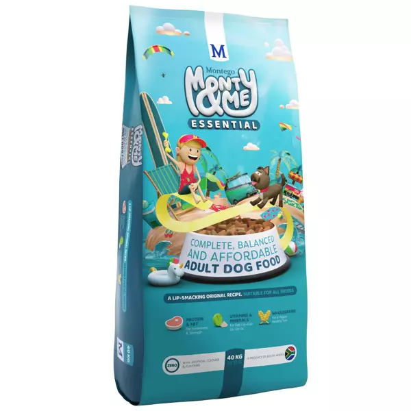 Montego Monty & Me Essential Dog Food for Adult all Breeds 40Kgs MESS40