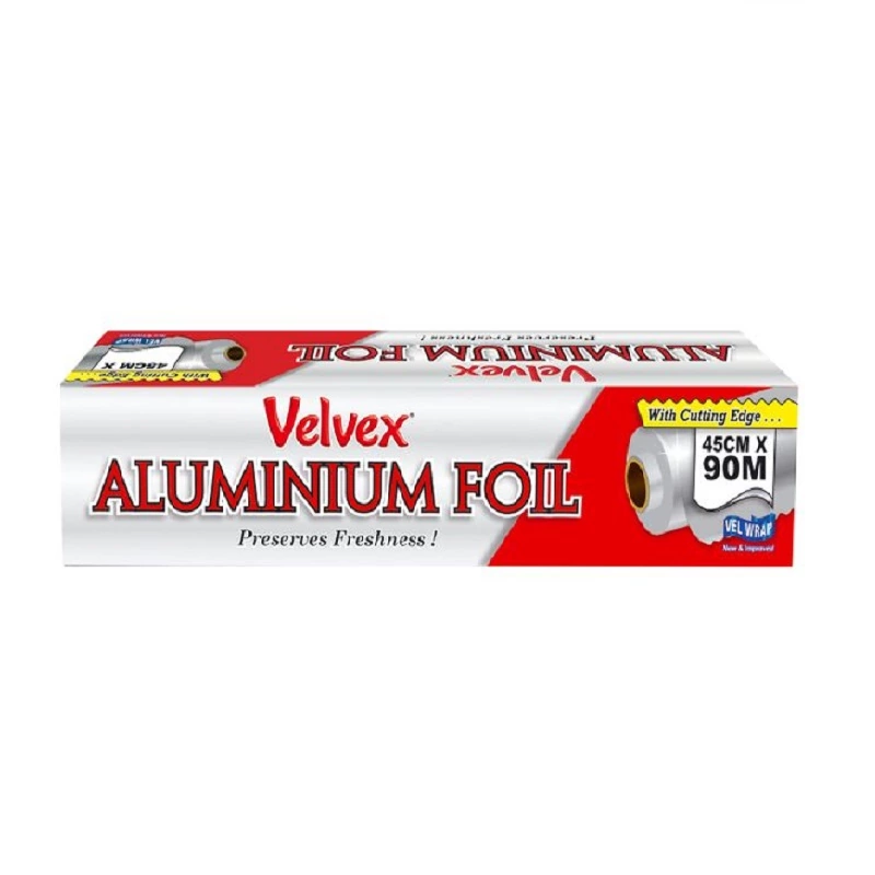 Velvex Aluminium Catering Foil 45cm x 90m Single Roll