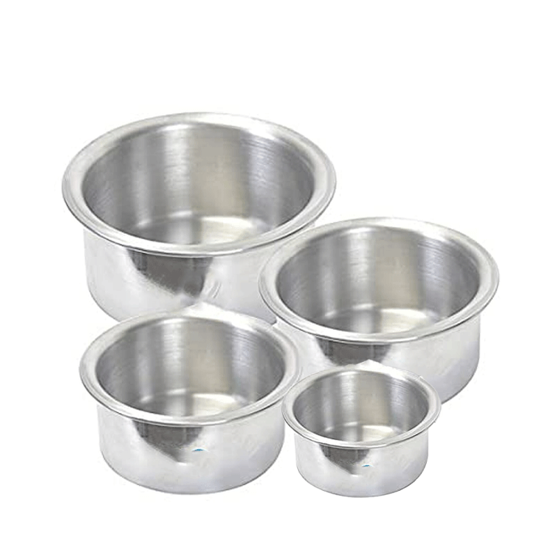 Aluminium Sufuria 4pcs No Lid 24-25-26-27