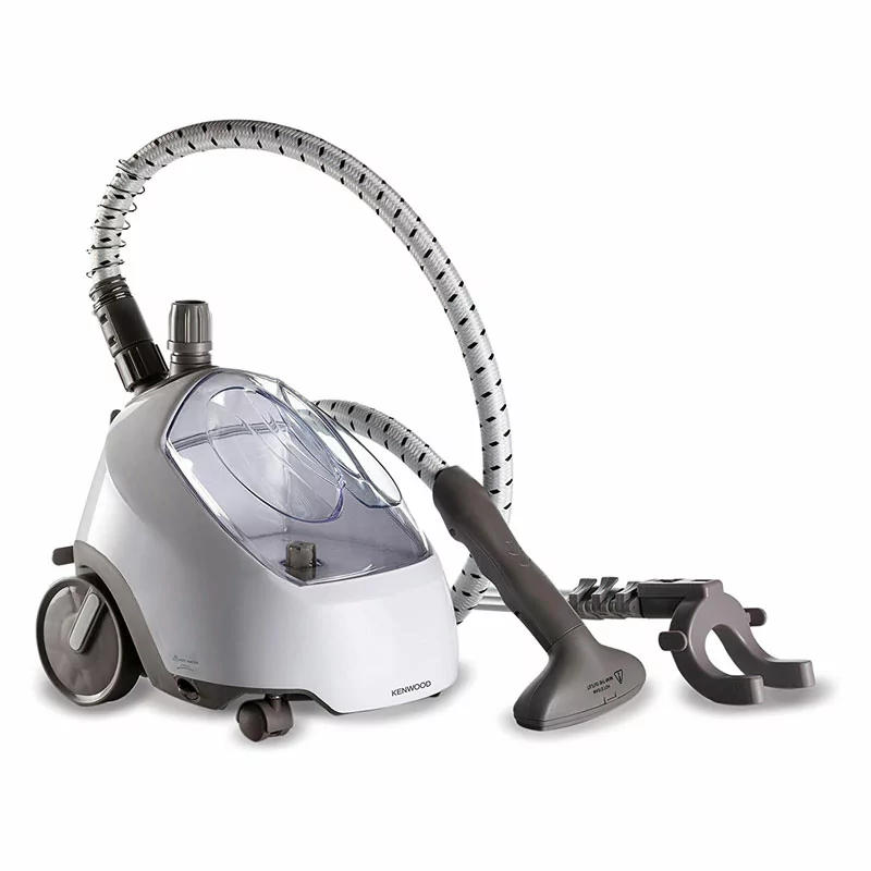 Kenwood Garment Steamer 1500W with 2L Water Tank Capacity, Rotary Wheels, Folding Rack, Trouser Press, Glove GSP65.000WH