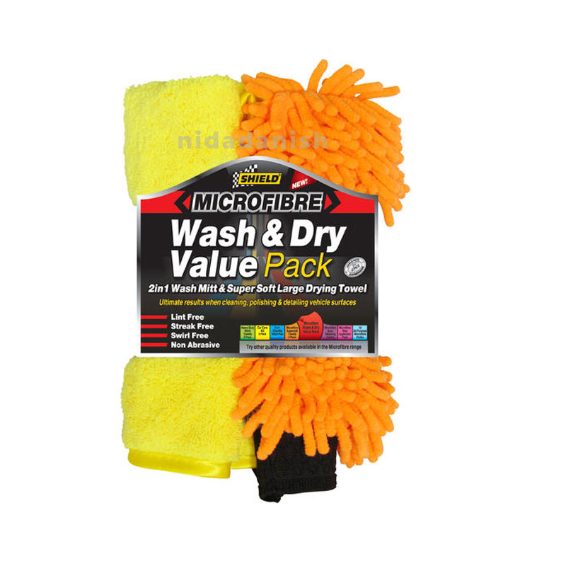 Shield-Auto Microfibre Wash & Dry Value Pack SH390