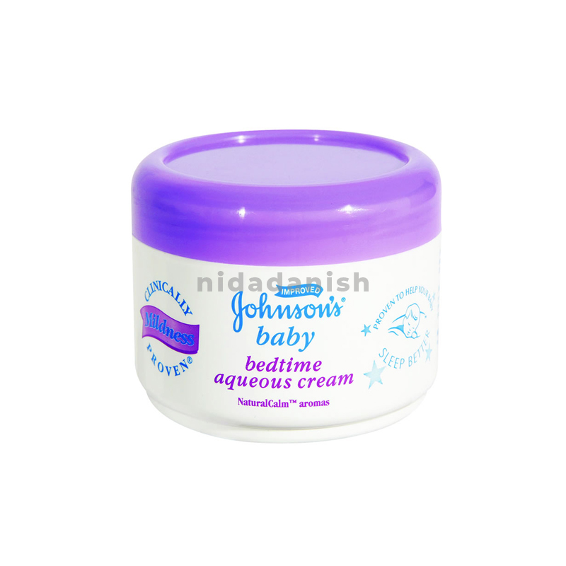 Johnsons Baby Aqueous Cream, Bedtime Cream, 24hour Moisture Care, Lavender 250ml 4458