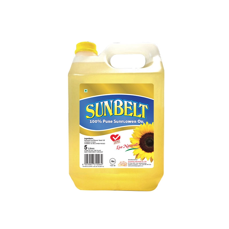 Sunbelt Sunflower Oil 5L Jerrycan (Pack of 4)