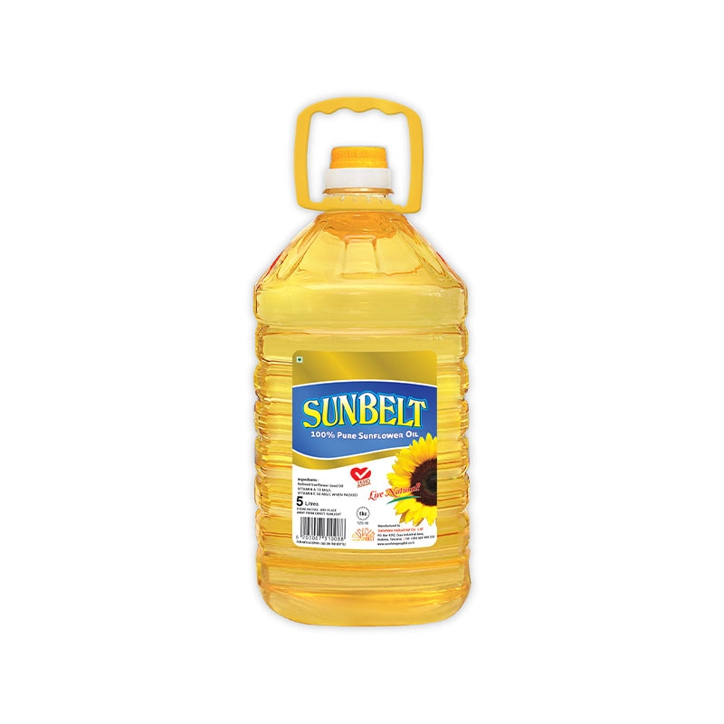 Sunbelt Sunflower Oil 5L Pet Bottle (Pack of 4)