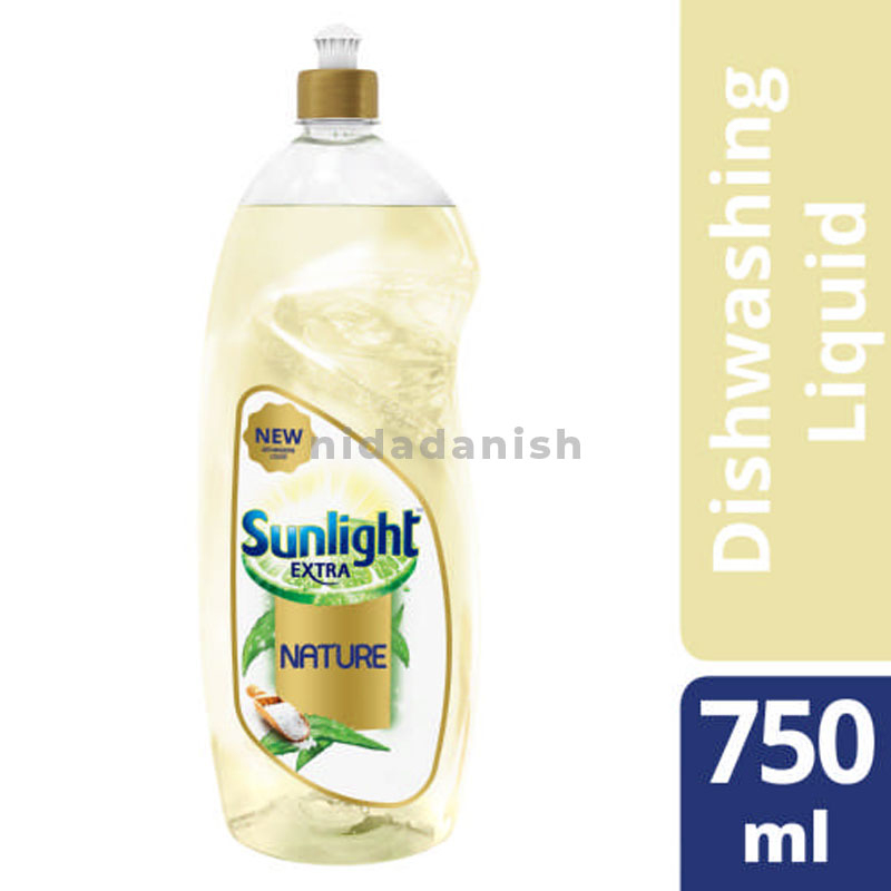 Sunlight Dishwashing Liquid 750ml Natural Pack of 5