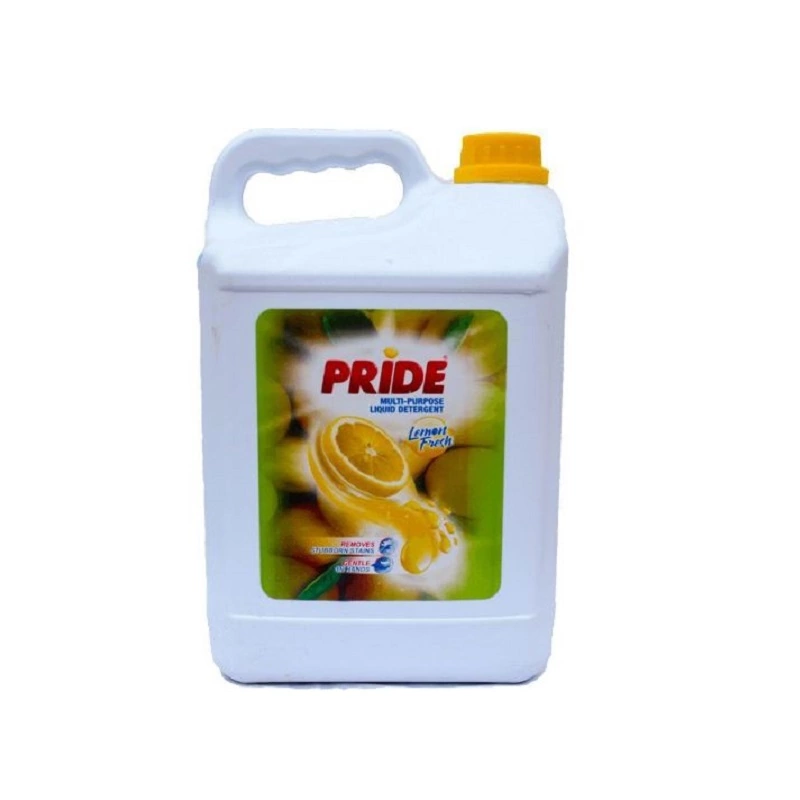 Pride Multi Purpose Liquid Detergent Lemon 5L Pack of 4