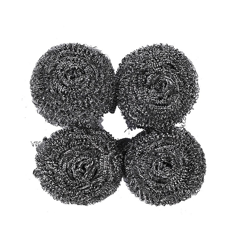 Oks Steel Scourer 20g Steel Wire 4pcs Set Kitchen Cleaning Wire, Non-Scratch Double-Sided Scrubber OKS-4204