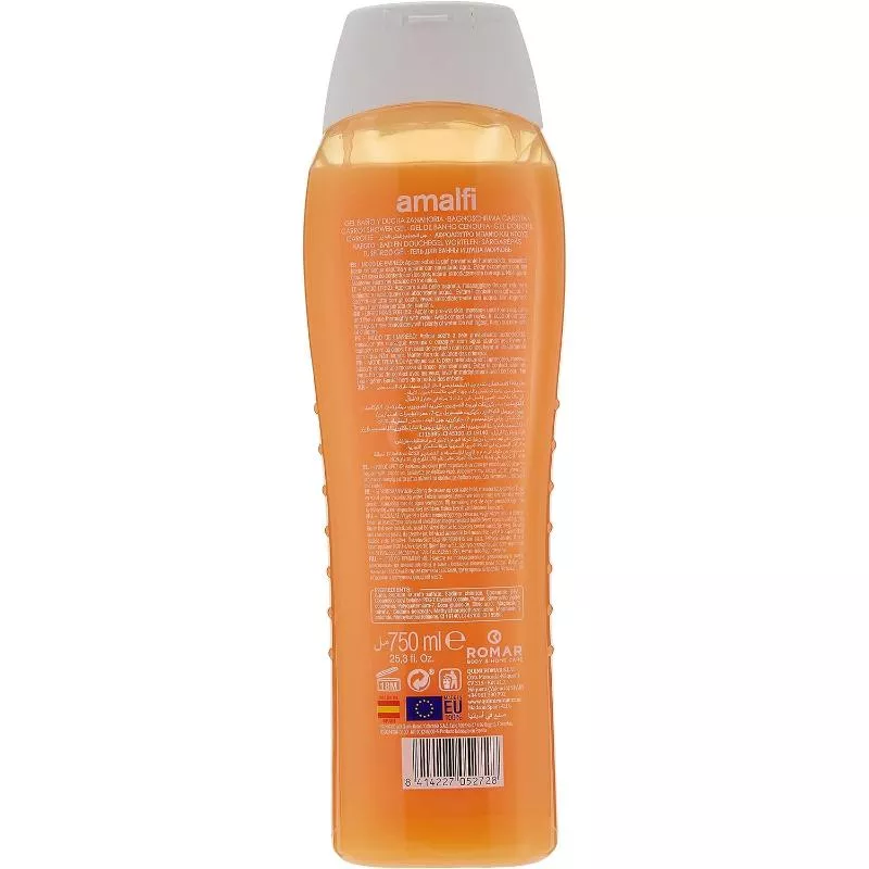 Amalfi Bath & Shower Gel Carrot, Prevents Dryness & Flaky Skin 750ml 4816