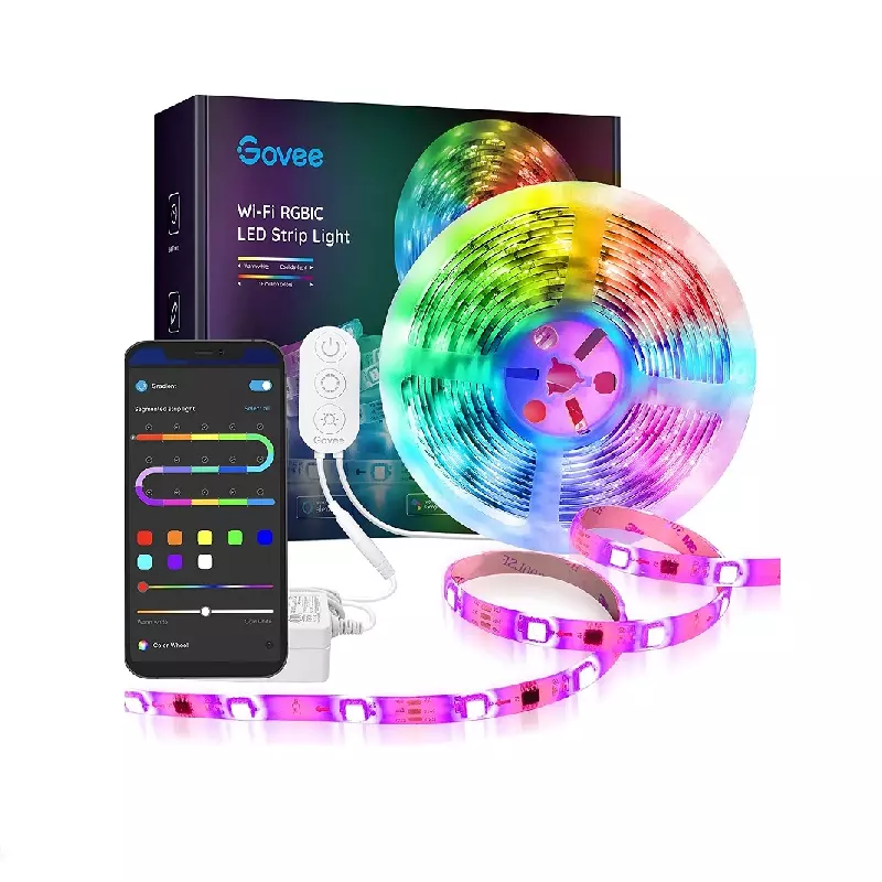 Govee RGBIC Wi-Fi Bluetooth LED Strip Lights 16.4ft H6143