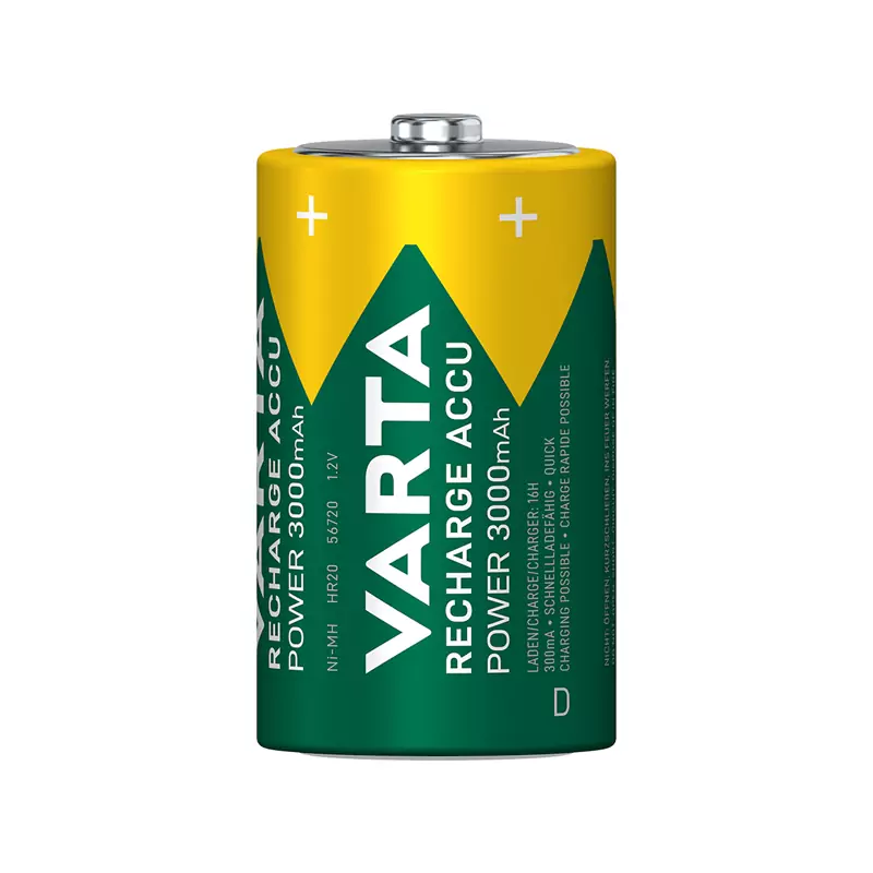 Varta Rechargeable Battery 3000mAH D 2pcs 8270