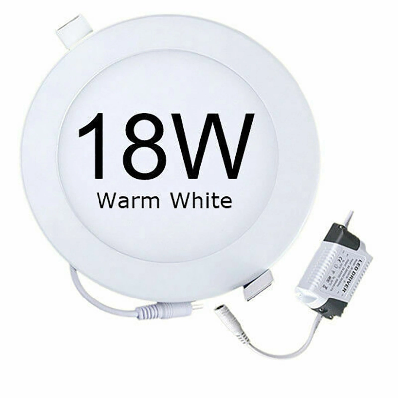 Rother Electrical LED Round Panel Light 18W Warm White RLE18116