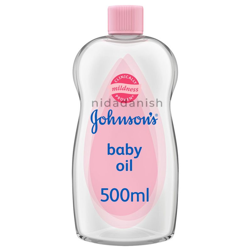 Johnsons Baby Oil, Moisturizes & Protects from Dryness, Gentle Formula, Dermatologist & Allergy Tested, Hypoallergenic, 500ml 2797