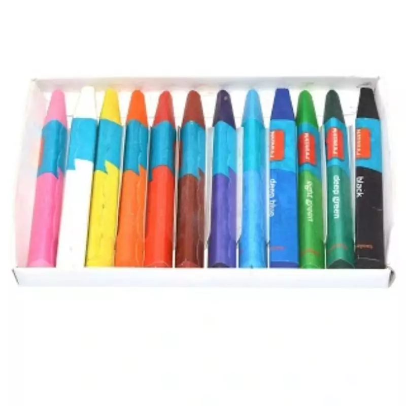 Nataraj Wax Crayons Regular 60mm 12 Colours P06368