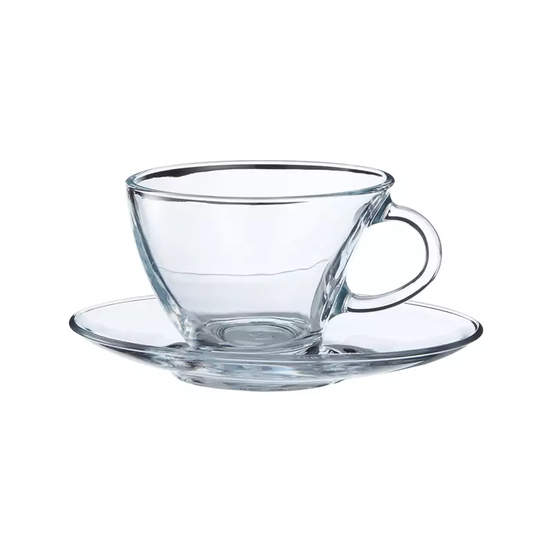 Pasabahce Penguen Tea Cup Saucer 230ml 6pcs 98396