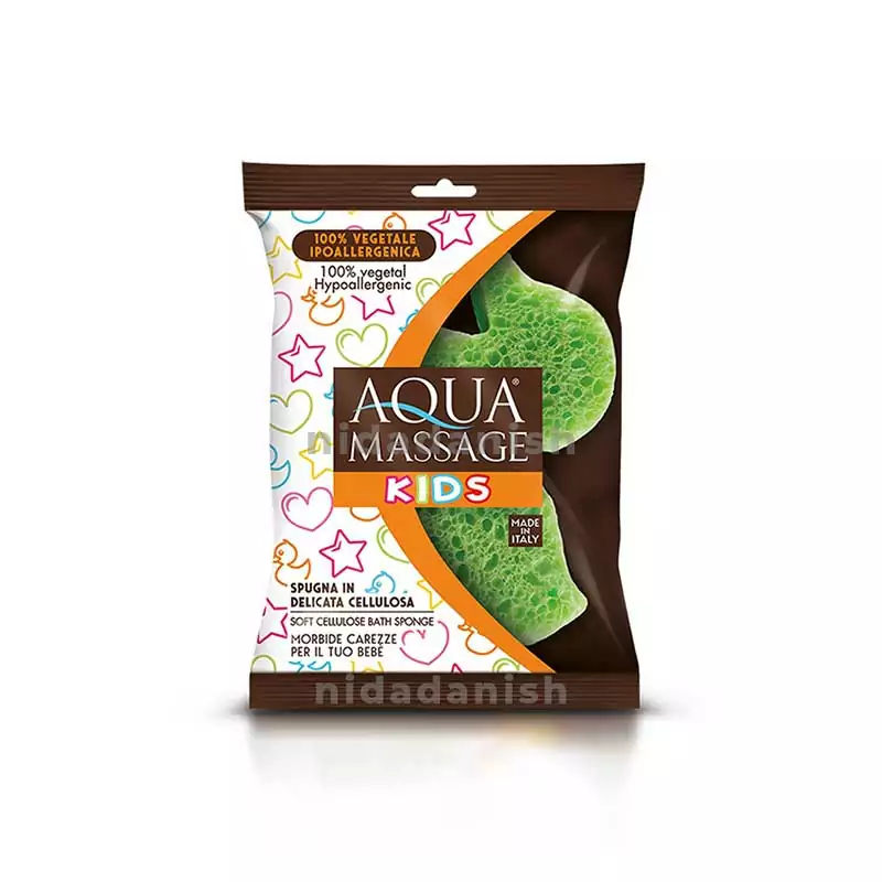 Arix Aqua Massage Pure Cellulose Bath Sponge for Kids 946 Pack of 3