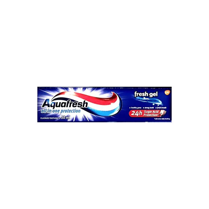 Glaxo Aquafresh Toothpaste 50ml All in One Protection Fresh Gel 24986