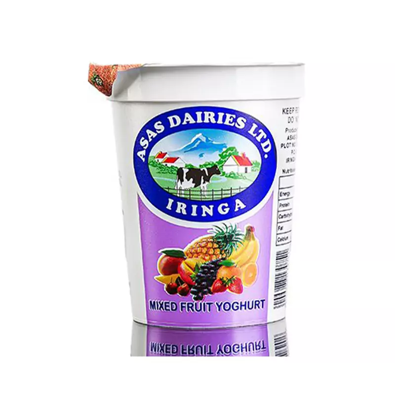 Asas Yoghurt Cup 150ml Mixed Fruit Pack of 12