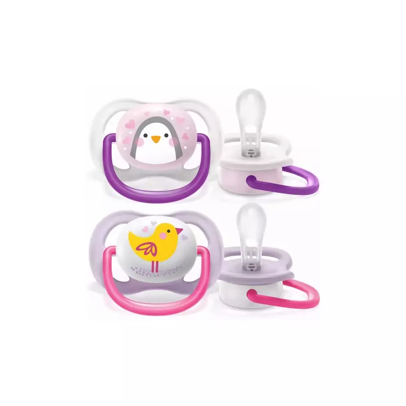 Philips Avent Soother Ultra Air Animals for Girl 0-6m 2's 080/06