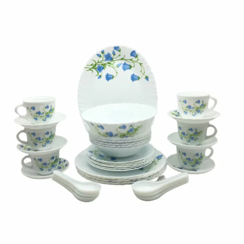 La Opala Dinner Set Blue Bells Classique 38 Pieces LB038