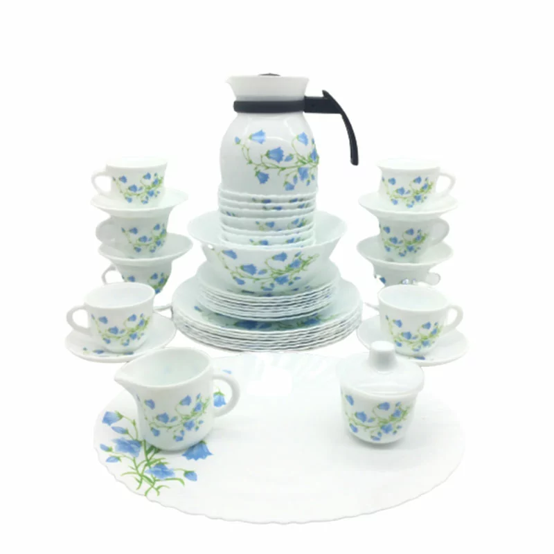 La Opala Dinner Set Blue Bells Classique 47 Pieces LB047