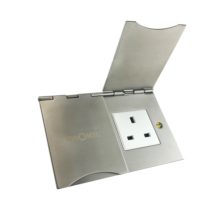 Tronic Floor Switch Socket 13A Twin