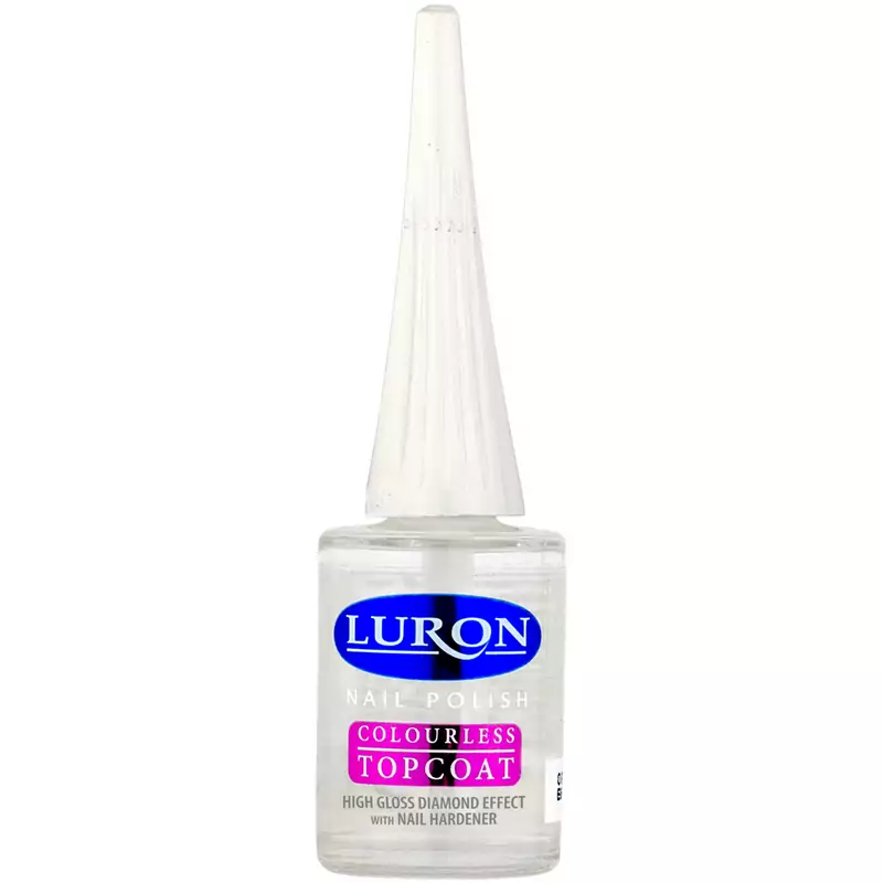 Luron Nail Polish - Colourless Topcoat 14ml BL08 Pack of 6