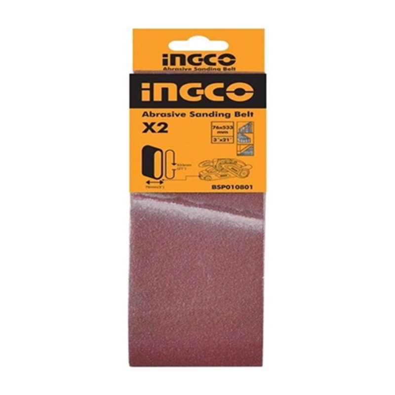 Ingco Abrasive Sanding Belt 3" Pack of 2 BSP010801