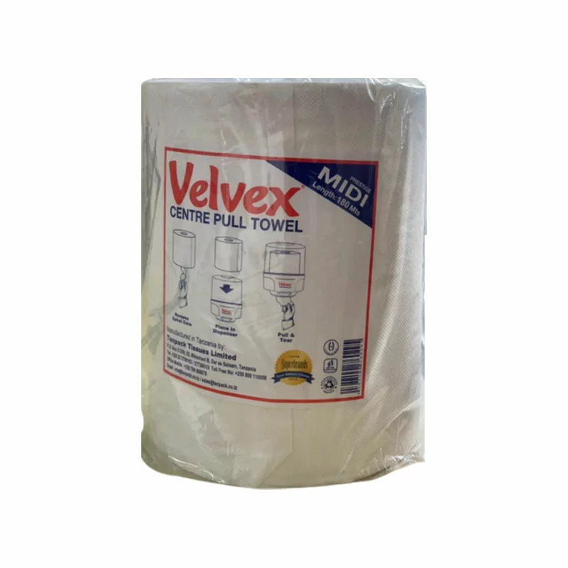 Velvex Barrel Prestige Midi Hand Paper Towel Rolls Pack of 6